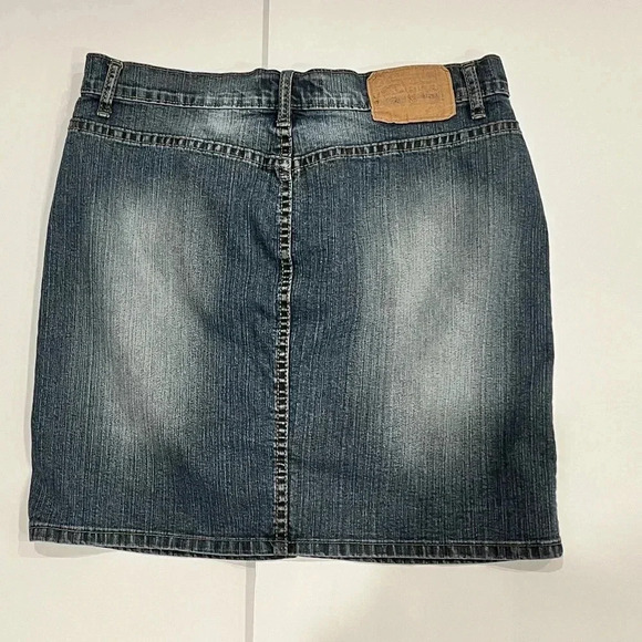 Vintage Z. Cavaricci 80s-90’s Retro Denim mini Skirt with front split So cool! - Picture 2 of 9